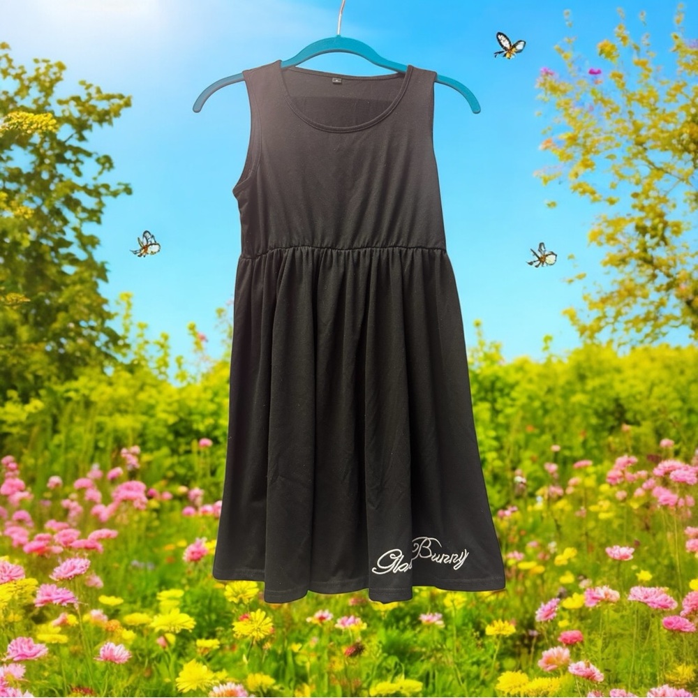 Packitcute Gloomy Bunny Prints Casual Cotton teen tank Sun dress Spring small